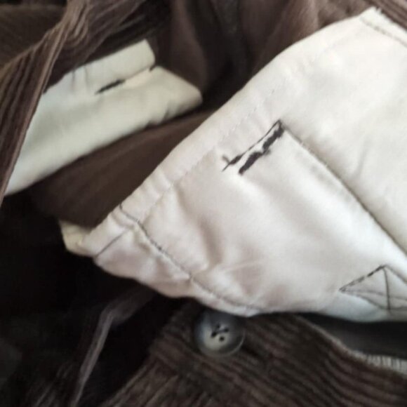 Ex Officio Mens Brown Corduroys Size L Pleated Front Preppy Cargo Pocket Classic - Picture 8 of 8